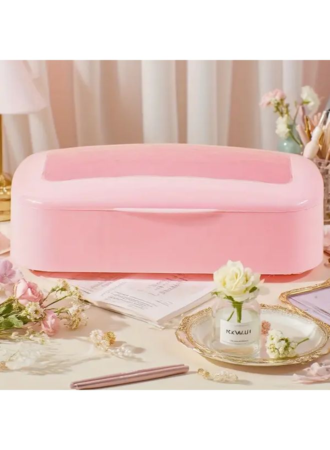 Purple Nail Storage Box Organizer Tray with Compartments for Salon Cleaning and Decoration - Image 5
